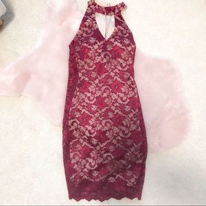 Lace Choker Dress EUC